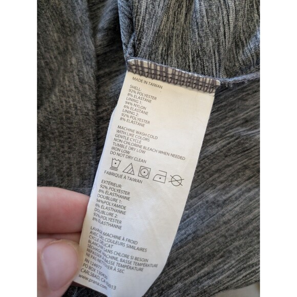 PRANA Womens Jersey Knit Calico Dress Medium Athletic Activewear Soft Stretch - Picture 6 of 6